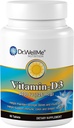 Vitamin D3-5000 IU, dodatek stravy pro extra sílu kosti, svalovou a zdravou imunitní podporu, 60 tablet Easy- to- polykání Baleno na 2 měsíce