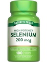 Nature 's Truth Selen 200 mcg Dodatek 124; Essential Mineral High Potency Tablety 124; Vegan, Non- GMO & gluten zdarma