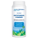 Puregen Labs Antimykotický prášek s 2% Miconazole Nitrate for Common Fungal Infektions including Athlete 's Foot, Jock Itch and Ringworm, Mastek Free, 3 oz (85g)