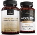 Premium Geranylgeraniol Plus Annatto Max DeltaGold - pro zdraví srdce, zdravé stárnutí, imunitní podpora a celkové Wellness - Geranylgeraniol 60 Kapsle - Annatto Max 60 Kapsle