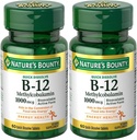 Natures Bounty Methylkobalamin B12 Microlozenge Tablety, 1000 mcg, 120 Počet), 60 Počet (Balení po 2)
