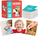 80 Verb karty s akčními videoklipy 124; Thick Action Verb Flash karty pro speech Therapy 124; Verbs Flash karty pro Toddler učení karty Akční slova 124; Obrazové karty pro hry Speech Therapy