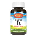 Carlson - Vitamin D3, 10000 IU (250 mcg), doplňky vitaminu D, Kostní a imunitní podpora, Vitamin D3 Softgels, Heart Health, Gluten Free Vitamin D Kapsle, 120 Softgels