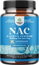 NAC dodatek N-Acetyl Cysteine 1000mg - Vegan High Absorption Non- Smradlavý NAC 1000mg Kapsle Glutathione Precursor pro vyčištění jater Detox & Opravy Plus Lung zdraví a imunita Podpora (2 měsíce)