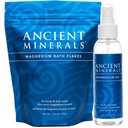 Starověké minerály Magnesium Bath Flakes a Magnesium Oil Spray Bundle - čistý Genuine Zechstein Chlorid