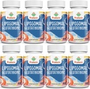 2400MG Lipozomální glutathion, s vitaminem C, mléčná thistle & alfa- lipoová kyselina, master antioxidanty, čistý redukovaný L- glutathion - imunitní systém, buněčné opravy, energie, vysoká absorpce, 480 Softgels