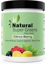 Super Green Powder Organic CLANEK124; Zelené doplňky CLANEK124; Great Toasting Fruits and Zelenina Juice & Smoothie Mix Probiotics & Digestive Enzymes & Chlorella (Citrus Berry) 1 položka, 7.4 Ounce