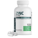 Bronson Zinc 50mg Komplexní vysoce potentní imunitní Supplement & Antioxidant and Skin Health - Non GMO, 100 Vegetariánské kapsle