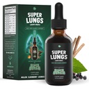 SuperBonsai Super Plíce Mullein Drops - Bylinná lunga podpora tinktura s Mullein Leaf Extract Elderberry Reishi Marshmallow Root - Podporuje čisté dýchání & Wellness - 2 oz