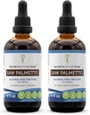Saw Palmetto Tincture Alcohol- Free Liquid Extract, Saw Palmetto (Serenoa Repens) Sušené Berry (2x4 FL OZ)