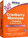 Nyní doplňky, Cranberry Mannose + Probiotika se směsí 10 Probiotických bakteriálních proužků, 24 / Box