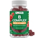 B Complex Gummies with Vitamin C - Great Toasting 1 Day Energy & Nervový systém podpora pro dospělé - Vegan, Kosher, Non- GMO vitamin B Complex Gummies with B12, B6, Niacin & Folic Acid - 70 Počet