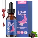 JoySpring Melatonin 1MG pro děti 124; 5HTP & L-Theanine - Sugar- Free Liquid Melatonin pro děti & dospívající - Child- Friendly Sleep Supplement (1 fl oz)