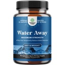 Water Away Bylinné Diuretické pilulky Vysoká síla - Fluid Retention Dodatek s Tapelion Leaf Extract & Green Tea pro nadýmání úlevy pro ženy a muže - Kapsle pro nohy a nohy Otok - 90 Počet