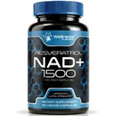 WELLNESS LABSRX NAD dodatek, 1500mg - USA Made Liposomal NAD + Doplněk s Resveratrol, NAD Plus Zvýšení - Podpora buněčného zdraví, Stamina a zdravé stárnutí - Ultra silné kapsle