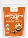 Organic Ashwagandha Powder 124; Resealable Zip Lock Pouch Pouch 124; Witania Somnifera from India Plan124; USDA Organic Plan124; Non-GMO Plan124; Pure & Natural Herbal Ashwagandha Powder 124; 114 Grams (4 OZ)