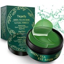 Tiepetly Under Eye Masks with Collagen, Green Tea Eye Patches for Dark Circles and Puffness, Hydrating, Anti Wrinkle, 60 ks