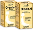 Pacific Nature 's Oramin G (30 Softgels) s korejskými ženšen, Aloe Vera, vitamin B Complex, a zinek pro energii, imunitu, a nutriční podporu - balení 2