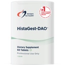 Designs for Health HistaGest-DAO - Diamin Oxidase DAO Enzyme to Support Digestion of Histamine- Containing Foods - 20,000 HDU DAO Diamine Oxidase Enzymes (60 Gastro-Resistant Tablety)