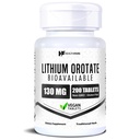 HealthFare Lithium Orotate Supplementary 130mg Orotace124; 200 Vegetariánských tablet Orotace124; Vysoká biologická dostupnost Minerální 124; Mood, Brain & Memory Support Orotace124; Non- GMO, Gluten- Free Opentace124; Made in USA