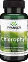 Swanson Chlorofyl - Green Foods Formule Podpora Tělo je přírodní čištění & deodorační proces - Promotes Gut Health Support - (90 Tekuté Veggie Kapsle, 50mg každý)