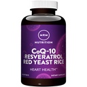 MRM Nutrition CoQ-10 Resveratrol Red Yeast Rice CARL 124; Podporuje kardiovaskulární a srdeční zdraví CARL 124; Gluten- Free CARL 124; Non- GMO CARL 124; 30 Softgels