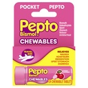Pepto Bismol Pocket Chewable Tablety pro Nausea, Heartburn, Nežití, Upset Stomach, a Průjem - 5 Symptom Rychlá úleva, třešňový Flavor 24 ct