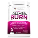 Hydrolyzované kolagen prášek pro hubnutí - Burn Ultimate Beauty Complex Multi Peptides prášek pro ženy s typy I II III V a X pro podporu spalování tuků Neochucené 30 Služeb