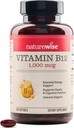 NatureWise Vitamin B12 1000 mcg - Dietní dodatek pro podporu metabolismu energie, duševní jasnost, nervový systém zdraví - Easy- to- Swallow, Soy & gluten- Free, Non- GMO - 360 Počet [1- Rok dodávky]