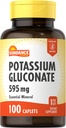 Sundance Draslík Gluconate 595mg Gluconate 124; 100 Count Gluconate 124; Essential Mineral Supplement PHAR124; Vegetarian, Non- GMO, a gluten Free Formule