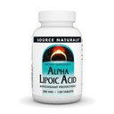 Zdroj Naturals Alpha Kyselina lipoová 200 mg podporuje metabolismus zdravého cukru, funkci jater a výrobu energie - 120 tablet