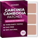 MONIER Garcinia Cambogia Patches (balíček 60) - 100% přírodní Patch pro ženy a muže - s B12 & Draslík - Energie, Focus & Body Support - Vylepšená formule