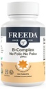 Freeda vitamin B Complex No Folic No PABA - Super B Complex Kosher vitamin dodatek s vitamínem B1 Vitamin B2 Vitamin B3 Vitamin B6 Vitamin B12 - Vit B Complex B pro ženy a muže (100 Ct)