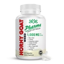 PHARMS Hornygoatweed for Men & Women (1000 mg) - Energy & Stamina Kapsle s Maca Root, Tribulus, Tongkat Ali, Saw Palmetto & Ginseng - Žena & Muž Vylepšení Doplněk - 60 Kapsle