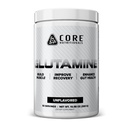 Core Nutritionals Glutamine Amino Acid CLAS124; Enhance Recovery & Obnovit L- Glutaminové úrovně CLAS124; Imunitní podpora, Muscle Build, Gut Health CLAS124; 60 Služeb (Neochucené)