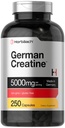Horbaach German Creatin Monohydrát 124; 5000mg PHARMAD 124; 250 Práškové kapsle 124; Non- GMO & gluten zdarma dodatek