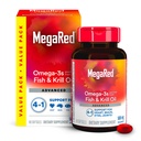 Megared Omega33 Fish Oil + High Absorption Krill Oil 500mg Softgels, MegaRed Advanced 4in1 (80 počet v láhvi) Koncentrovaný Omega33 Fish & Krill Oil
