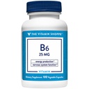 Vitamin B6 a podporuje výrobu energie 25 MG (100 Zeleninové kapsle)