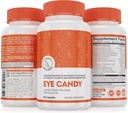 Legacy Wellness Eye Candy Eye Vitamíny s Lutein, Zeaxanthin, vápník, biotin, měď, zinek pilulky + podporuje Vize zdraví v stárnutí dospělých + oční Strein z příliš mnoho času obrazovky, suché oční doplňky