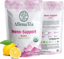Meno- Support BloatX Organic Menopauze Relief: Balances & Podporuje Hot Flashes, Hormones, Moods Swings, Night Sweats, & Floating with Black Cohosh, Red Clover & Dong Quai. Natural Fresh Lemon Flavor.