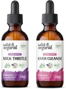 Wild & Organic Milk Thistle Tincture 2 fl oz & Játra Cleanse Tincture 2 fl oz