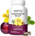 Matys Zácpa Relief Kapsle, Botanické Bylinné Laxative Relieves Zácpa, Promotes hladké Bowel Hnutí & Gut Zdraví, Bezpečné a efektivní pro dospělé a děti 12 let +, 20 Vegetariánské Kapsle