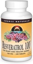 Zdroj Naturals Resveratrol 100, pro srdce a zdravé stárnutí * -100 mg 240 Tablety