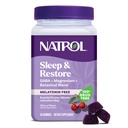 Natrol Sleep & Obnovit Magnesium Glycinát Směs gumy, hořčík pro spánkové pomůcky pro dospělé, Melatonin- Free, Cherry ochucené, 30 denní zásobování