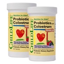 Dětský život ESSENTIALS ChildBiotics with Colostrash - Probiotics for Kids, Probiotics for Digestive Health, Chewables, Children 's Probiotic, Colostrum for Kids - Natural Berry, 92 Tablet (Balení po 2)