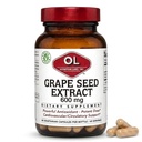 Olympian Labs Grape Seed Extract 600mg, podporuje srdce a imunitní zdraví, 60 Počet