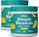 Jednoduše Blossom Nutrition Daily Green & Superfood Powder + Collagen + Probiotika pro ženské stravitelné zdraví a nadýmání úlevy. Nápověda Your Health Bloom - 2 Měsíční zásoba - Mango