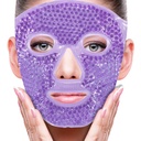 ZNÖCUETÖD Face Eye Mask Ice Pack for Reducing Pufness, Bags Under Eyes, Puffy Dark Circles, Migréna, Hot / Cold Pack with Soft Plush Backing (Purple # 22)