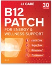 JJ CARE B12 Patch (balení po 30), Self- Adhesive Natural Blend Topical Daily B12 Energy Patch, 1 měsíční dodávka