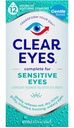 Clear Eyes Sensitive Eye Eye Drops - Gentle Relief for Red, Itchy, Suché oči, 12 hodin Soothing Comfort, 0.5 Fl Oz